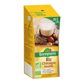 BONNETERRE Boisson Riz Châtaigne Avoine  Bio 200ml