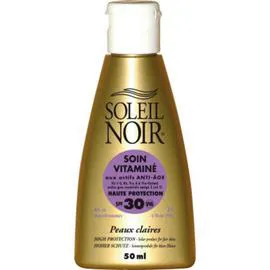 SOLEIL NOIR Soin Vitaminé Haute Protection SPF30 50ml