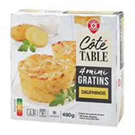 MARQUE REPÈRE, CÔTÉ TABLE Mini gratins Dauphinois - x4 480g