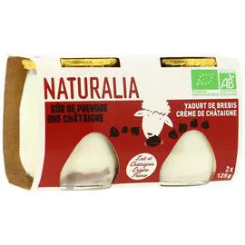 NATURALIA Yaourt De Brebis Et Crème De Châtaigne Bio 250g
