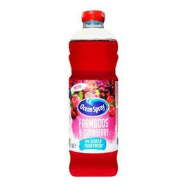 OCEAN SPRAY Boisson Cranberry framboise sans sucre ajouté 1l