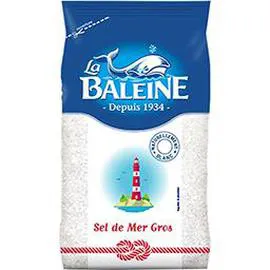 LA BALEINE Gros sel de Méditerranée 800g