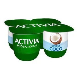 DANONE, ACTIVIA Yaourt coco bifidus 4x125g