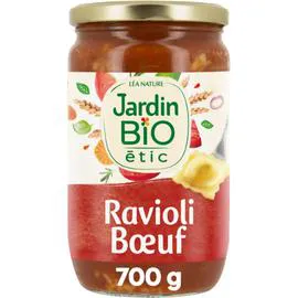 LÉA NATURE, JARDIN BIO ÉTIC Ravioli boeuf Bio 700g