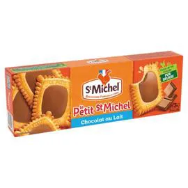 ST MICHEL Biscuits le petit petit beurre coeur chocolat 132g