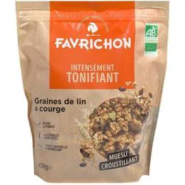 FAVRICHON Muesli Croustillant Graines Lin & Courge Cc 450g