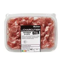 AUCHAN LE CHARCUTIER Chiffonnade de Coppa 80g