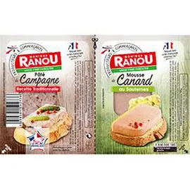 MONIQUE RANOU Duo pâté de campagne et mousse de canard Sauternes 2x50g