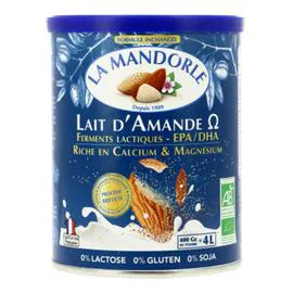LA MANDORLE Lait d'Amande en poudre probiotiques Bio 400g