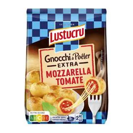 LUSTUCRU Pâtes Fraîches Gnocchi à Poêler Extra Tomate Mozza 280g