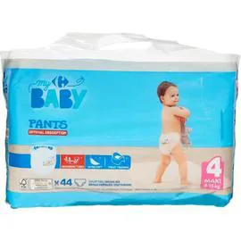 CARREFOUR BABY Couches culottes taille 4 maxi : 8-15 kg x44