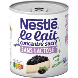 NESTLÉ Lait concentré sucré sans lactose 387g