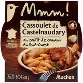 AUCHAN MMM! Cassoulet de Castelnaudary au confit de canard du Sud-Ouest 300g