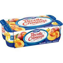 DANONE, RECETTE CRÉMEUSE Yaourt aux fruits jaunes 8x125g