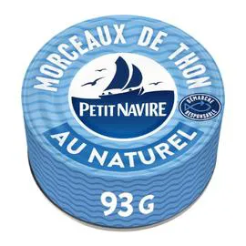 PETIT NAVIRE Morceaux de Thon au Naturel 93g