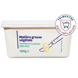 CARREFOUR CLASSIC' Margarine Tartine et Cuisson 55% Mat.Gr. 500g