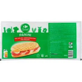 CARREFOUR CLASSIC' Pains panini pré-grillés 4x75g