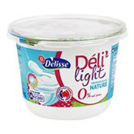 MARQUE REPÈRE, DÉLISSE Fromage blanc Déli'light Nature - 0% mg 1kg
