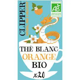 CLIPPER Zesty The blanc orange bio 24 sachets 34g