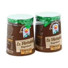 GRANDEUR NATURE Yaourt Emprésuré Au Chocolat Bio 250g