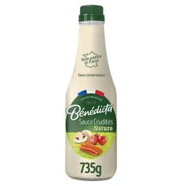 BÉNÉDICTA Sauce crudités nature 735g