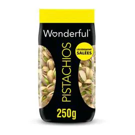 WONDERFUL Pistaches grillées légèrement salées 250g
