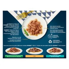 PURINA, GOURMET Pâtée pour chat Les Filettines en sauce 12x85g