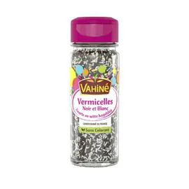 VAHINÉ Vermicelles de sucres noir & blanc 65g