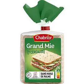 CHABRIOR Pain Grand Mie 7 céréales 550g