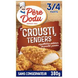 DOUCE FRANCE, PÈRE DODU Aiguillettes de poulet panées Crousti Tenders 380g