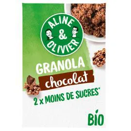 ALINE & OLIVIER Céréales granola au chocolat Bio 310g