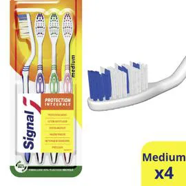 SIGNAL Brosse A Dents Médium Protection Intégral x4