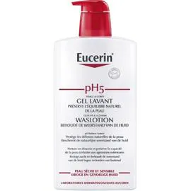 EUCERIN Gel Lavant Protège Et Préserve L'Équilibre Naturel De La Peau Sèches Et Sensible Visage Et Corps Ph5 1l