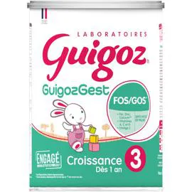 NESTLÉ, GUIGOZ Lait bébé en poudre 3ème âge GuigozGest formule épaissie 800g