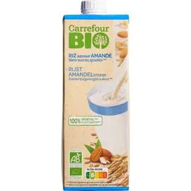 CARREFOUR BIO Boisson végétale riz saveur amande s/sucres ajoutés Bio 1l