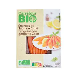 CARREFOUR BIO Saumon fumé émincés 100g