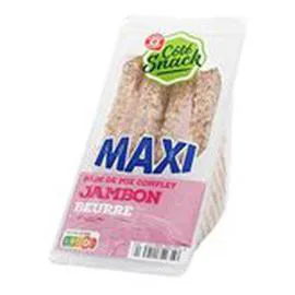 MARQUE REPÈRE, CÔTÉ SNACK Sandwich Maxi Jambon beurre 190g