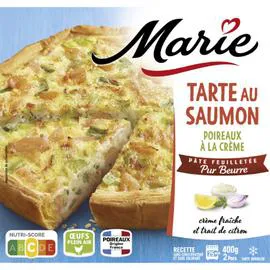 MARIE Tarte saumon/poireaux-crème 400g
