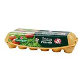 MARQUE REPÈRE, OEUFS DE NOS RÉGIONS Oeufs frais Plein Air Label Rouge x12