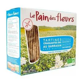 LE PAIN DES FLEURS Tartines Au Sarrasin Sans Sel 150g