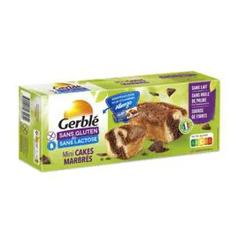 GERBLÉ Mini cakes marbrés sans gluten & sans lactose 6x33,3g