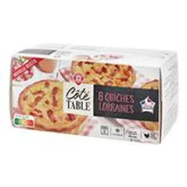 MARQUE REPÈRE, CÔTÉ TABLE Quiche lorraine Mini 8x100g