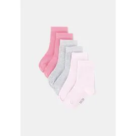 TEX BABY Chaussettes bébé fille rose/gris T15/17 x3