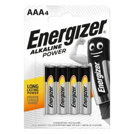 ENERGIZER Piles Alcalines Power AAA/LR03, pack de 4 x4