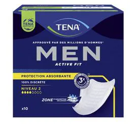 TENA Serviettes hygiéniques Men niveau 2 x10