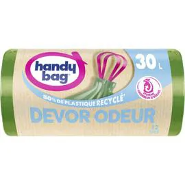 HANDY BAG Sac poubelle Dévor Odeur 30L x12