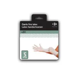 CARREFOUR Gants latex T6 x30