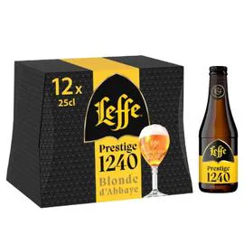 LEFFE Bière Blonde d'Abbaye Prestige 12x25cl