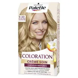 SCHWARZKOPF, PALETTE Coloration Capillaire 9-40 Blond Très Clair Beige Crème Soin l'unité