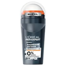 L'ORÉAL PARIS, MEN EXPERT Déodorant Homme 48h Hypoallergénique 0% Magnesium Defense 50ml